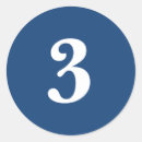 Recherche de numéro 3 autocollants Nombre