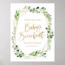 Suche nach succulents poster Babydusche