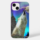 Recherche de loup et lune iphone coques Loups