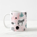 Recherche de motif zèbre tasses Fleur