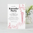 Recherche de music party invitations Rose