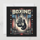Recherche de boxeur invitations Vintage