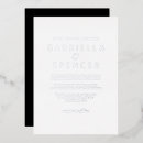 Recherche de noires et argentées invitations Pour eux