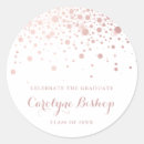 Recherche de rose gold graduation autocollants Élégant