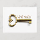 Recherche de clés cartes postales Nous avons déménagé