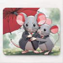 Recherche de parapluie tapis souris Rouge