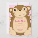 Recherche de singe de l anniversaire invitations Baby