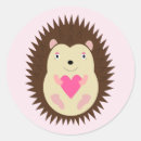 Recherche de hérisson mignon autocollants Animaux des bois