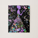 Recherche de peintures colorées puzzles Pour elle