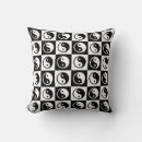Recherche de yin yang coussins Noir et blanc