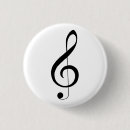 Recherche de notes musicales badges Clef