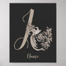Suche nach monogramm j poster Für sie