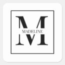 Recherche de motif simple simple autocollants Monogramme