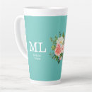 Suche nach rosa und türkis tassen Monogramm