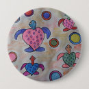 Recherche de tortue mignonne badges Aquarelle