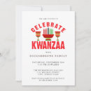 Recherche de kwanzaa invitations Rouge