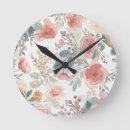 Recherche de motif floral horloges Jardin