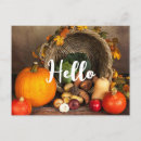 Recherche de thanksgiving rustique cartes postales Cornucopia