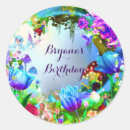Recherche de forêt magique autocollants Anniversaire