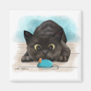 Suche nach cartoon der schwarzen katze magnete Lustig