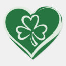 Recherche de coeur irlandais autocollants Shenanigans