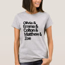 Recherche de grands cinq tshirts Pour eux