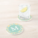 Recherche de motif jaune dessous de verres Monogramme