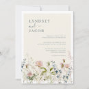 Recherche de fleur sauvage mariage invitations Moderne