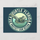 Recherche de tortues marines cartes postales Océan