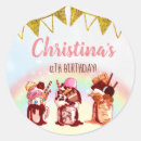 Recherche de milkshake autocollants Rose