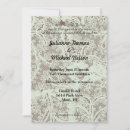 Recherche de lace floral invitations Bride