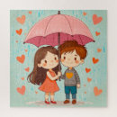 Recherche de illustration romantique puzzles Couple