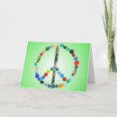 Recherche de symbole hippie cartes postales Paix sur terre