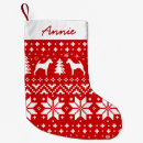 Recherche de renard rouge chaussette de noël Motif