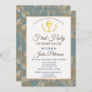 Recherche de vintage petite communion invitations Religieux
