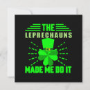 Recherche de leprechaun anniversaire invitations Irish