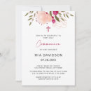 Recherche de invitation de de fille petite communion invitations Aquarelle florale