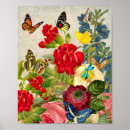 Suche nach schmetterling und blume poster Rot