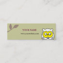 Recherche de hibou blanc cartes visite Mignon