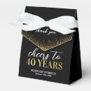 Suche nach 40 geburtstag papier geschenk box Schwarz und gold