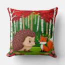 Recherche de hérissons mignons coussins Forêt