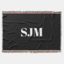 Suche nach initialen decken Schwarz weiß