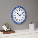 Recherche de bleu foncé horloges Bleu et blanc