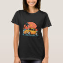 Recherche de voiture rétro tshirts Coucher de soleil