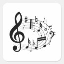 Recherche de notes musicales autocollants Clef à trépied
