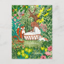 Recherche de renard moderne cartes postales Illustration