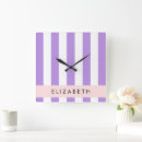 Recherche de rayures violettes horloges Motif géométrique