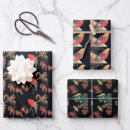 Recherche de oiseaux noirs papier cadeau Vintage