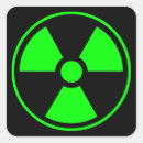 Recherche de symbole rayonnement autocollants Danger