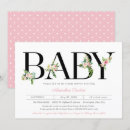 Recherche de rose pastel baby shower invitations Pour enfants